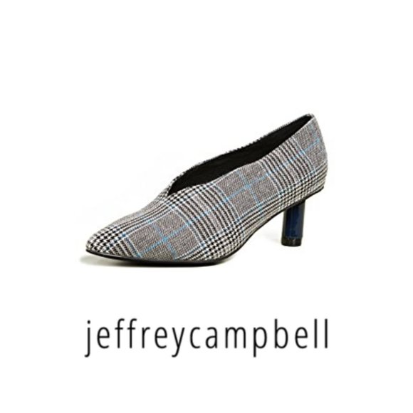 COPY - Jeffrey Campbell "Carla 2" Plaid Heels - Picture 1 of 7